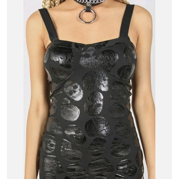 ☠ Iron Fist Skullz Club Mini Dress ☠ - Picture 2 of 16
